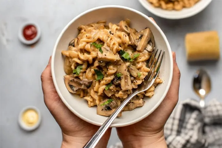 Vegan Mushroom Stroganoff